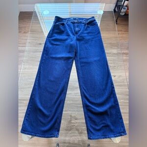Old Navy Classic Blue High Rise Wide Leg Women's Jeans